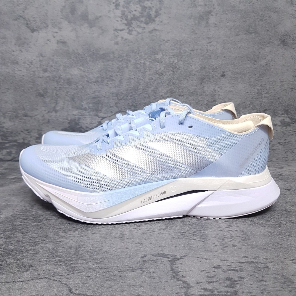 ADIDAS Adizero Boston 12 Running Shoes Womens 10 Boston Marathon Blue JP7914‎